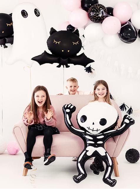Globo de foil Esqueleto Halloween (84x10 cm)