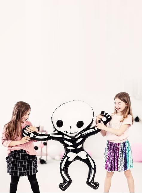 Globo de foil Esqueleto Halloween (84x10 cm)