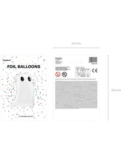 Globo de foil Fantasma Halloween (48x68 cm)