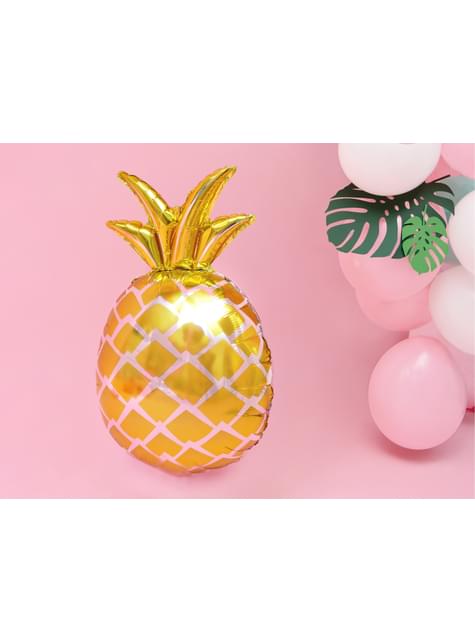 Globo de foil piña dorada - Aloha Turquoise - Partydeco | Funidelia