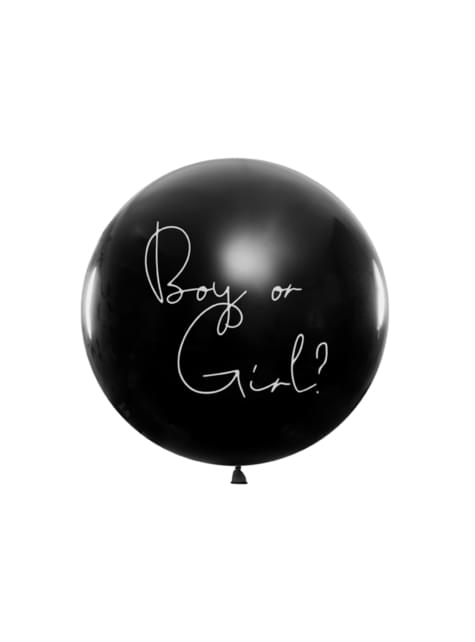 Globo de látex con confeti azul “Boy or Girl“ - Partydeco | Funidelia