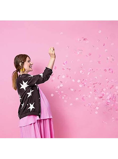 Globo de látex con confeti rosa “Boy or Girl“ - Partydeco | Funidelia