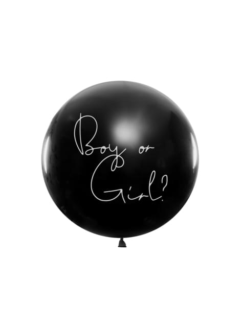 Globo de látex con confeti rosa “Boy or Girl“ - Partydeco | Funidelia