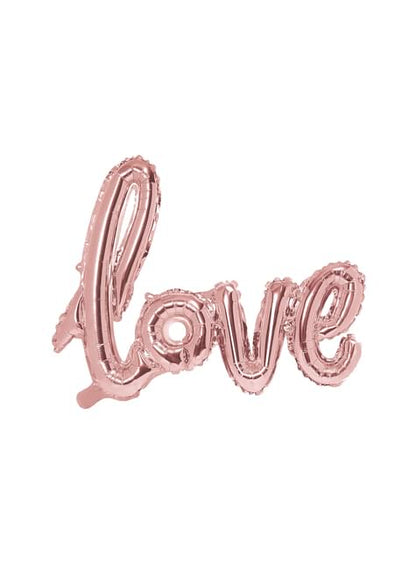 Globo foil “ LOVE“ oro rosa - Partydeco | Funidelia