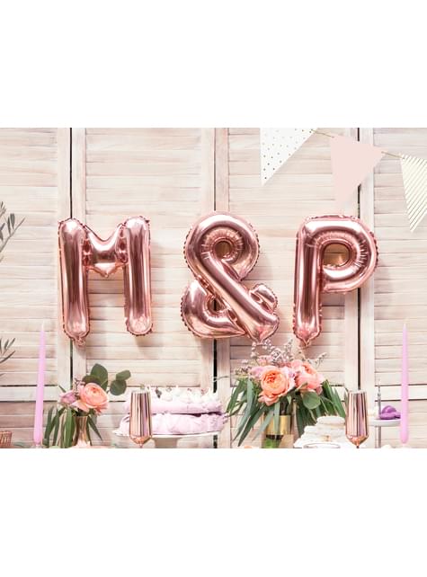 Globo foil & oro rosa - Partydeco | Funidelia