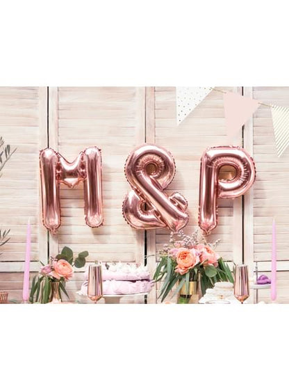 Globo foil & oro rosa - Partydeco | Funidelia