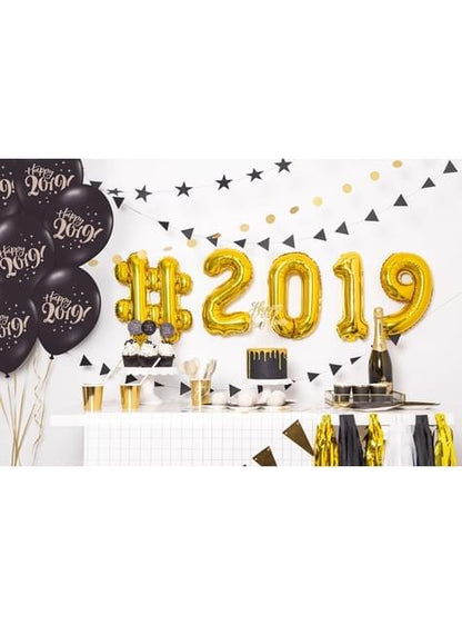 Globo foil “0“ dorado (35 cm) - Partydeco | Funidelia