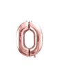 Globo foil “0“ oro rosa (86 cm) - Partydeco | Funidelia