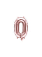 Globo foil “0“ oro rosa (35 cm)