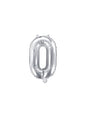 Globo foil “0“ plateado - Partydeco | Funidelia