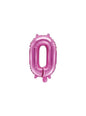 Globo foil “0“ rosa oscuro (35 cm) - Partydeco | Funidelia