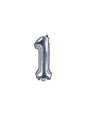 Globo foil “1“ plateado - Partydeco | Funidelia