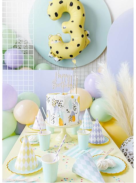 Globo foil “3“ leopardo - Partydeco | Funidelia