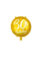 Globo foil “30“ dorado - Partydeco | Funidelia