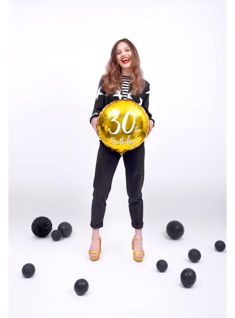Globo foil “30“ dorado - Partydeco | Funidelia
