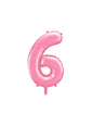 Globo foil “6“ en rosa 86 cm - Partydeco | Funidelia