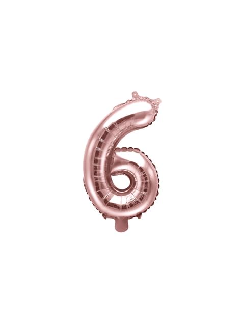 Globo foil “6“ oro rosa (35 cm)