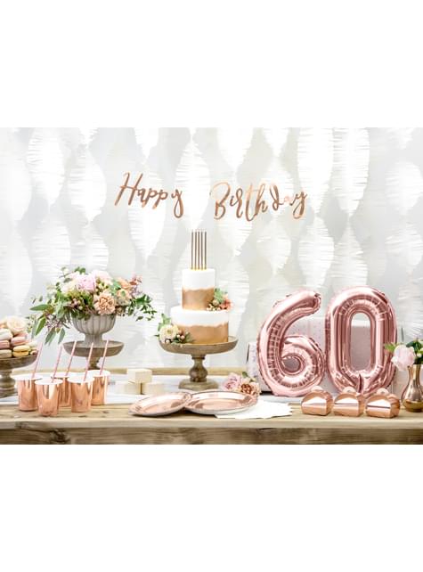Globo foil “6“ oro rosa (35 cm)