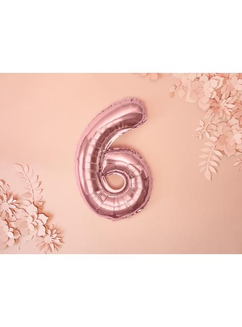 Globo foil “6“ oro rosa (35 cm)