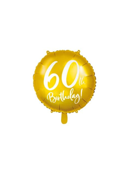 Globo foil “60“ dorado