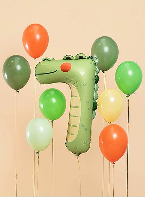 Globo foil “7“ cocodrilo - Partydeco | Funidelia