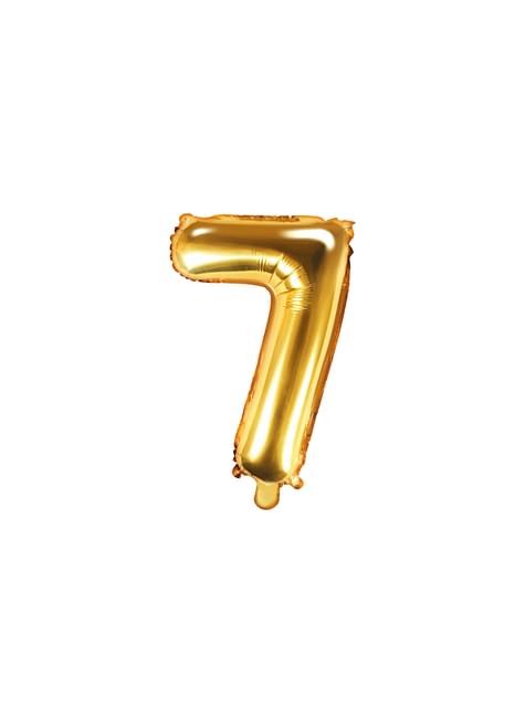 Globo foil “7“ dorado (35 cm)
