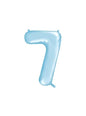 Globo foil “7“ en azul claro 86 cm - Partydeco | Funidelia
