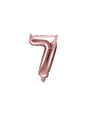 Globo foil “7“ oro rosa (35 cm) - Partydeco | Funidelia