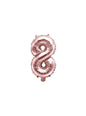 Globo foil “8“ oro rosa (35 cm) - Partydeco | Funidelia