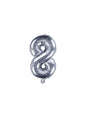 Globo foil “8“ plateado - Partydeco | Funidelia