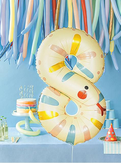 Globo foil “8“ serpiente - Partydeco | Funidelia