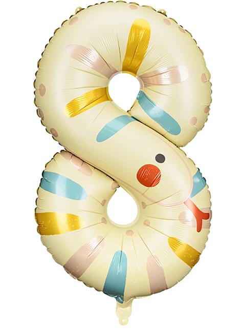 Globo foil “8“ serpiente - Partydeco | Funidelia