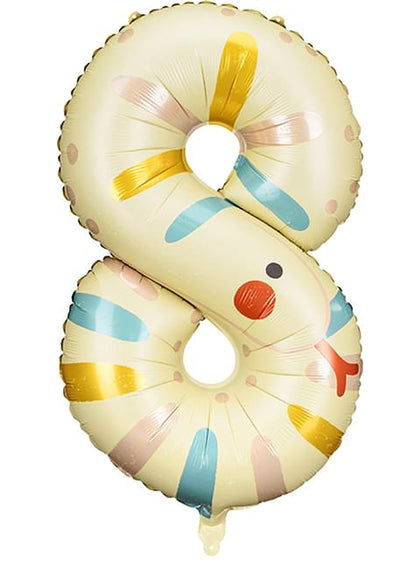 Globo foil “8“ serpiente - Partydeco | Funidelia