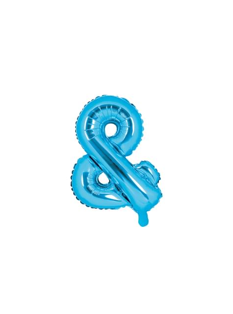 Globo foil & azul (35 cm) - Partydeco | Funidelia