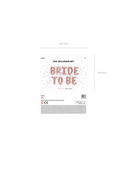 Globo foil “Bride to be“oro rosa
