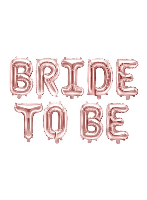 Globo foil “Bride to be“oro rosa