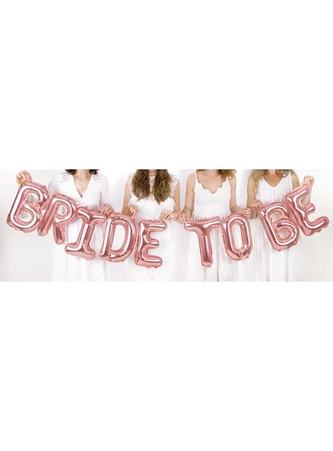 Globo foil “Bride to be“oro rosa
