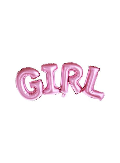 Globo foil “GIRL“ rosa - Partydeco | Funidelia