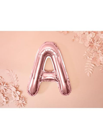 Globo foil letra A oro rosa (35 cm) - Partydeco | Funidelia