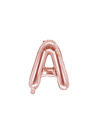 Globo foil letra A oro rosa (35 cm) - Partydeco | Funidelia