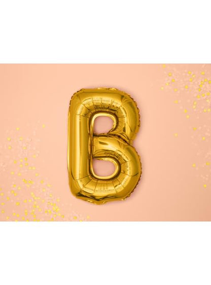 Globo foil letra B dorado (35 cm) - Partydeco | Funidelia