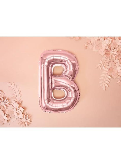 Globo foil letra B oro rosa (35 cm) - Partydeco | Funidelia