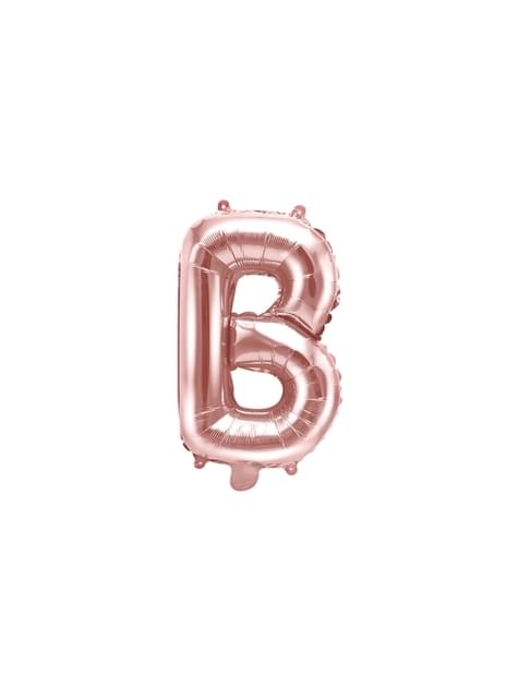 Globo foil letra B oro rosa (35 cm) - Partydeco | Funidelia