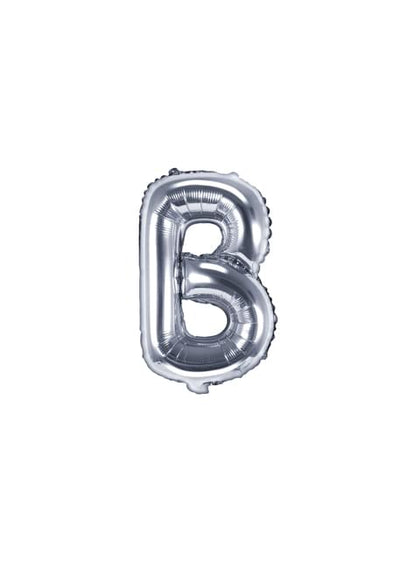 Globo foil letra B plateado (35 cm) - Partydeco | Funidelia