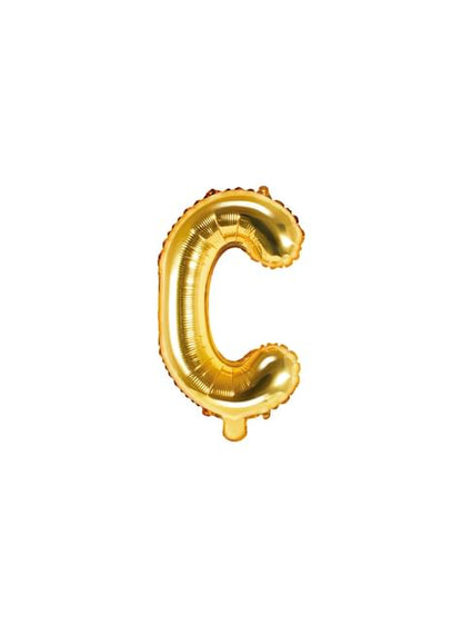 Globo foil letra C dorado - Partydeco | Funidelia