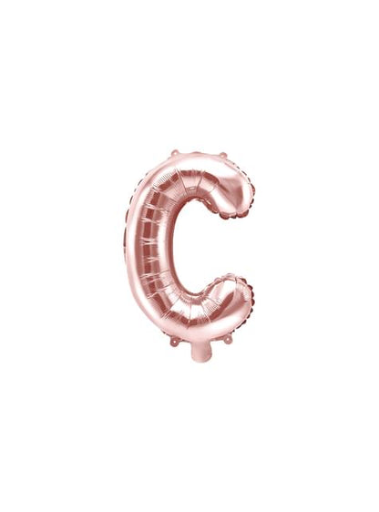 Globo foil letra C oro rosa - Partydeco | Funidelia