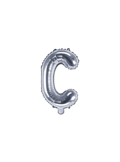 Globo foil letra C plateado - Partydeco | Funidelia