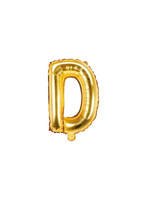 Globo foil letra D dorado - Partydeco | Funidelia