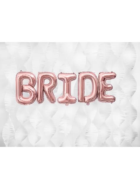 Globo foil letra D oro rosa - Partydeco | Funidelia