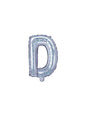 Globo foil letra D plateado con purpurina - Partydeco | Funidelia